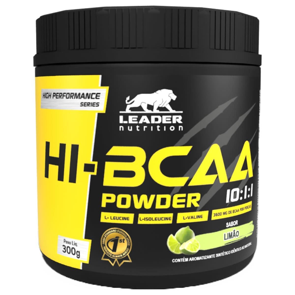Bcaa Powder 10:1:1 - 300g Lim�o - Leader Nutrition