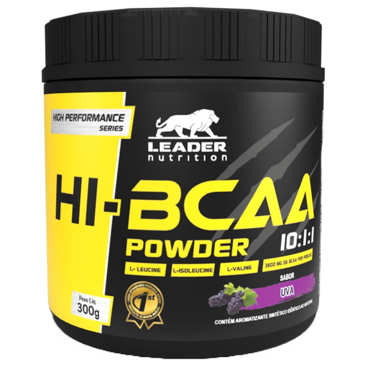 Bcaa Powder 10:1:1 - 300g Uva - Leader Nutrition