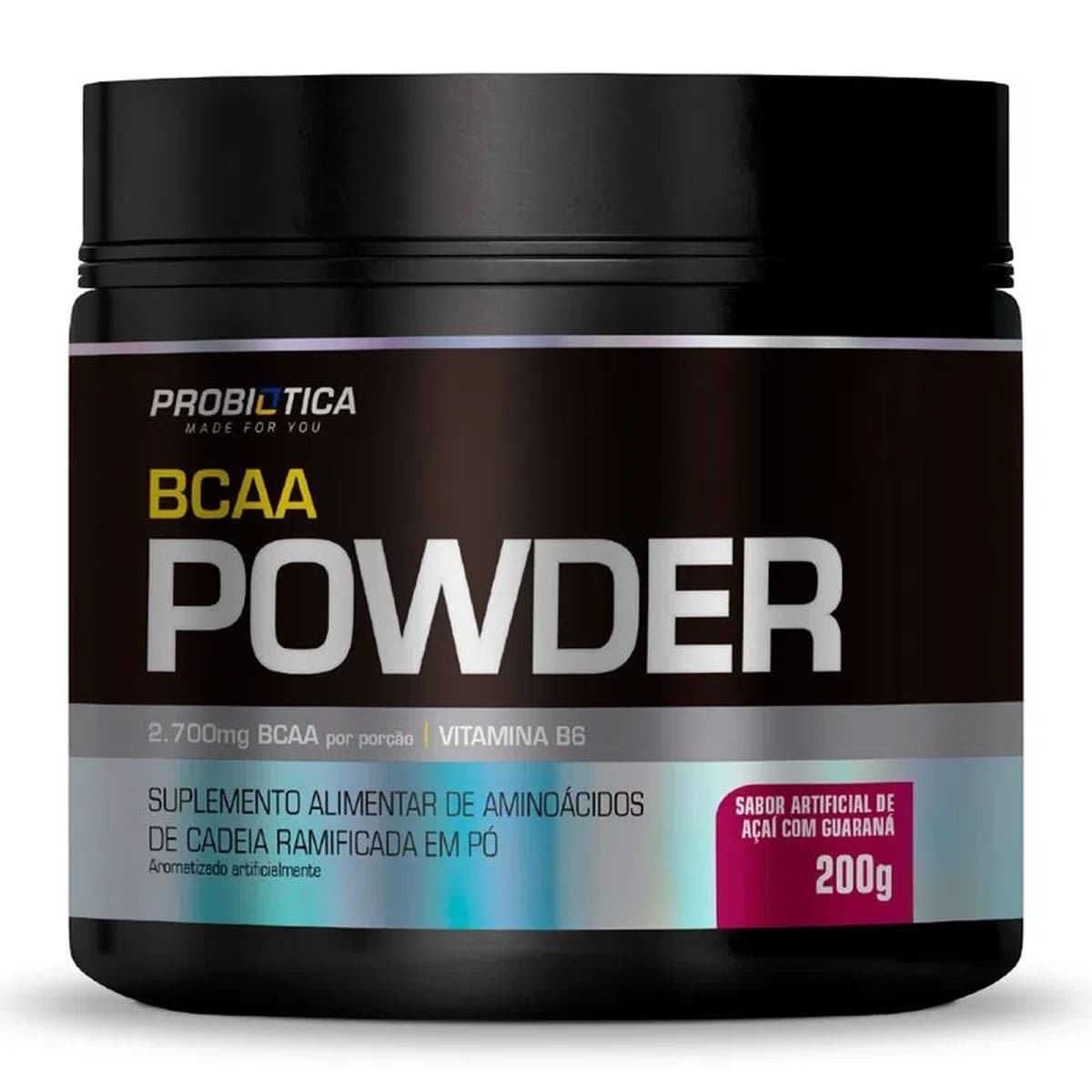 BCAA Powder - 200g A�a� c/Guaran� - Probiotica