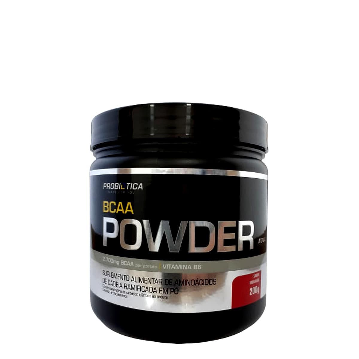 BCAA Powder Nova F�rmula - 200g Morango Probiotica*** Data Venc. 12/09/2022