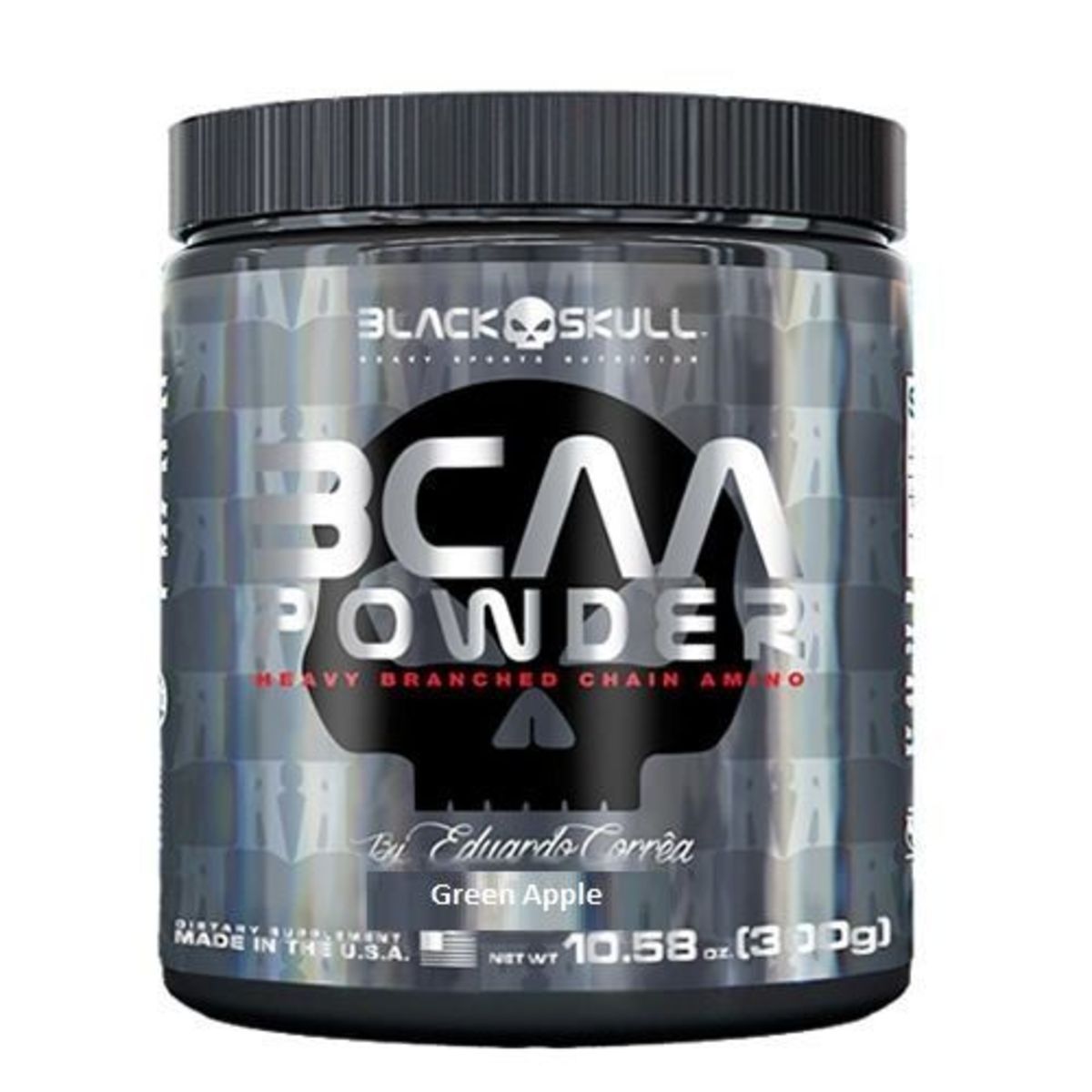 BCAA Powder - 300g Green Apple - Black Skull