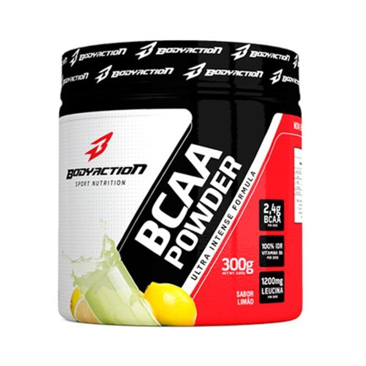 BCAA Powder - 300g Ice Lemonade - BodyAction