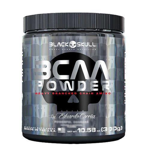 BCAA Powder - 300g Sem sabor - Black Skull