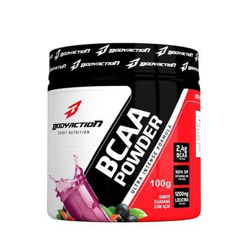 BCAA Powder - Muscle Builder - 100g Guarana com A�a� - BodyAction*** Data Venc. 30/11/2019