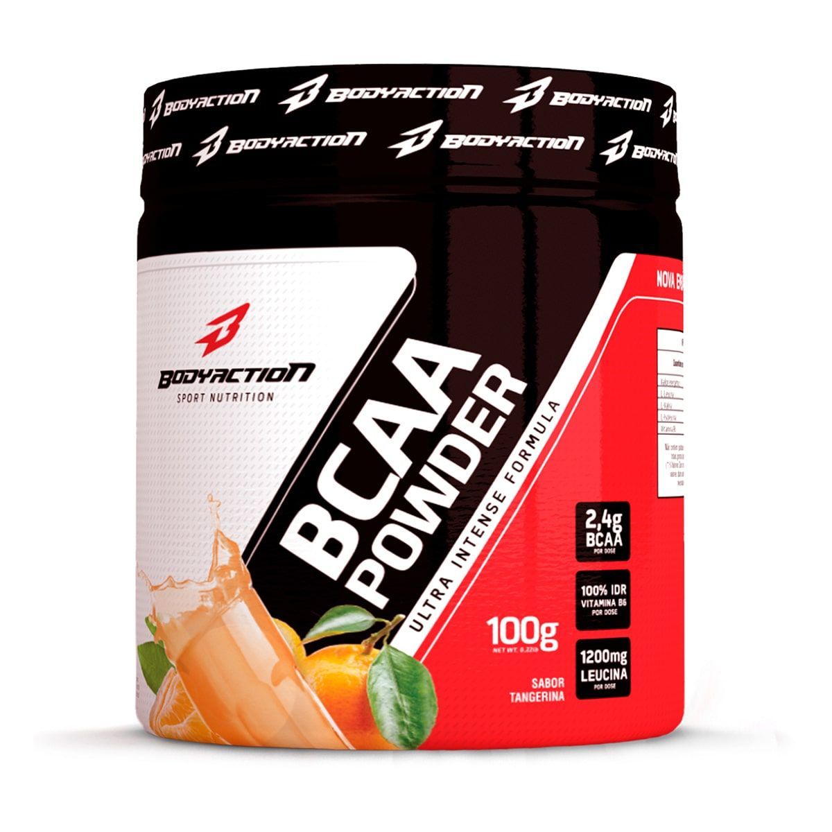 BCAA Powder - Muscle Builder - 100g Tangerina - BodyAction