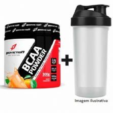 BCAA Powder - Muscle Builder - 100g Tangerina + Coqueteleira - BodyAction