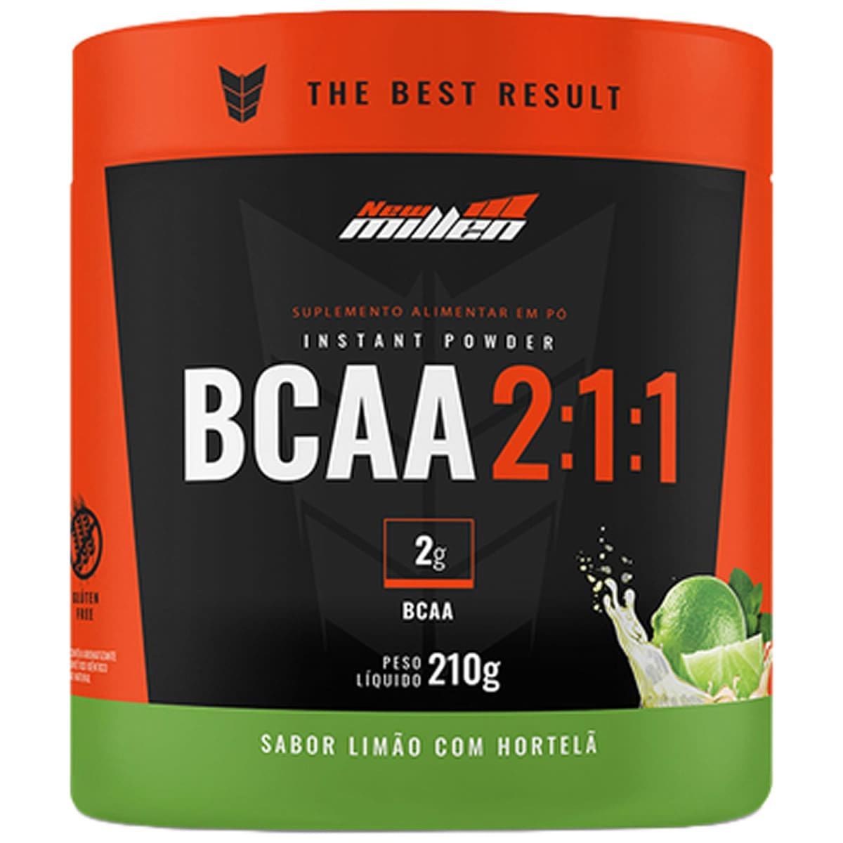 Bcaa Premium 2:1:1 - 210g Lim�o com Hortel� - New Millen