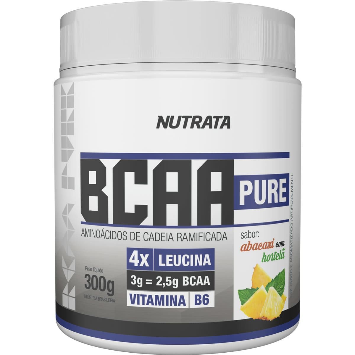 BCAA Pure - 300g Abacaxi com Hortel� - Nutrata*** Data Venc. 30/03/2024