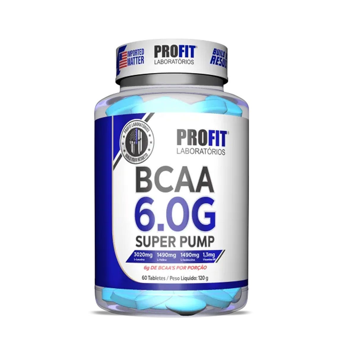 Bcaa Super Pump 6g  - 60 Tabletes - ProFit