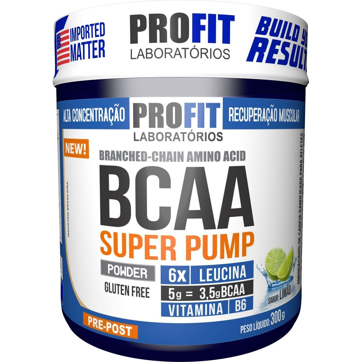 Bcaa Super Pump Powder 6:1:1 - 300g Lim�o - ProFit*** Data Venc. 30/01/2022