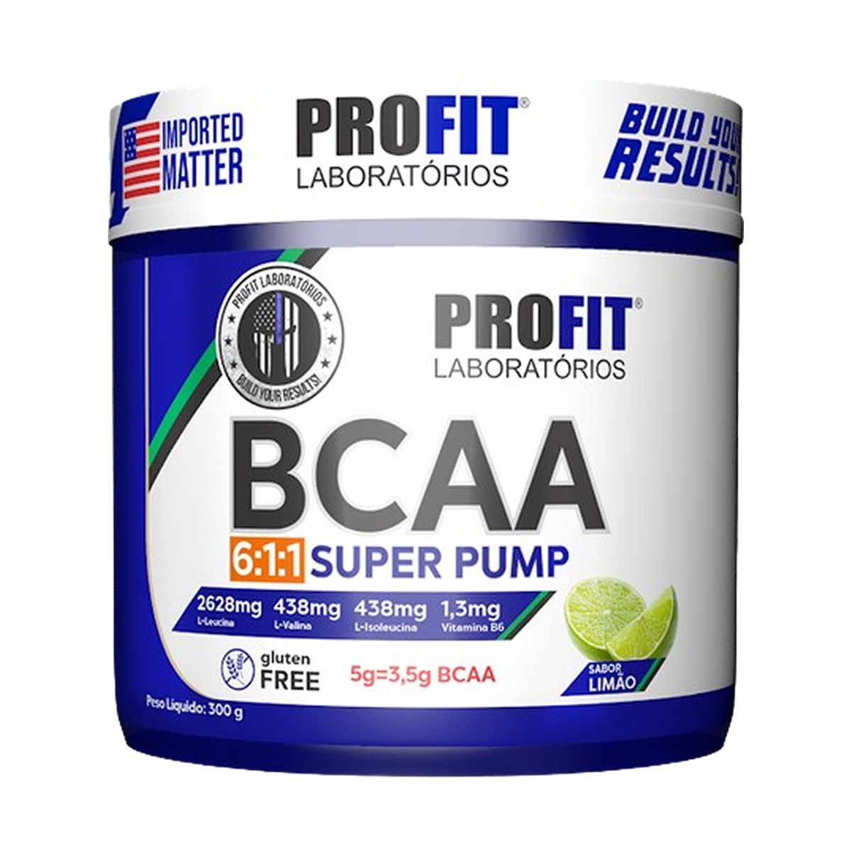 Bcaa Super Pump Powder 6:1:1 - 300g Lim�o - ProFit