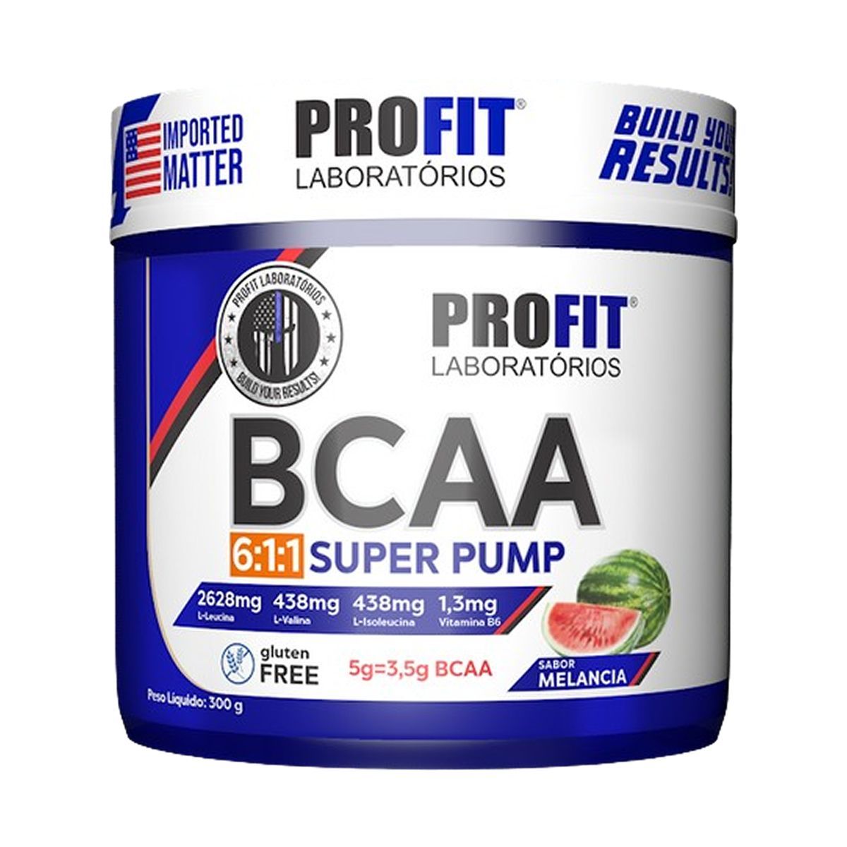 Bcaa Super Pump Powder 6:1:1 - 300g Melancia - ProFit
