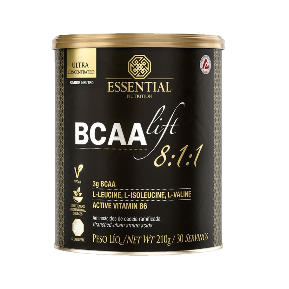BCAALIFT 8:1:1 - 210g Neutro - Essential Nutrition
