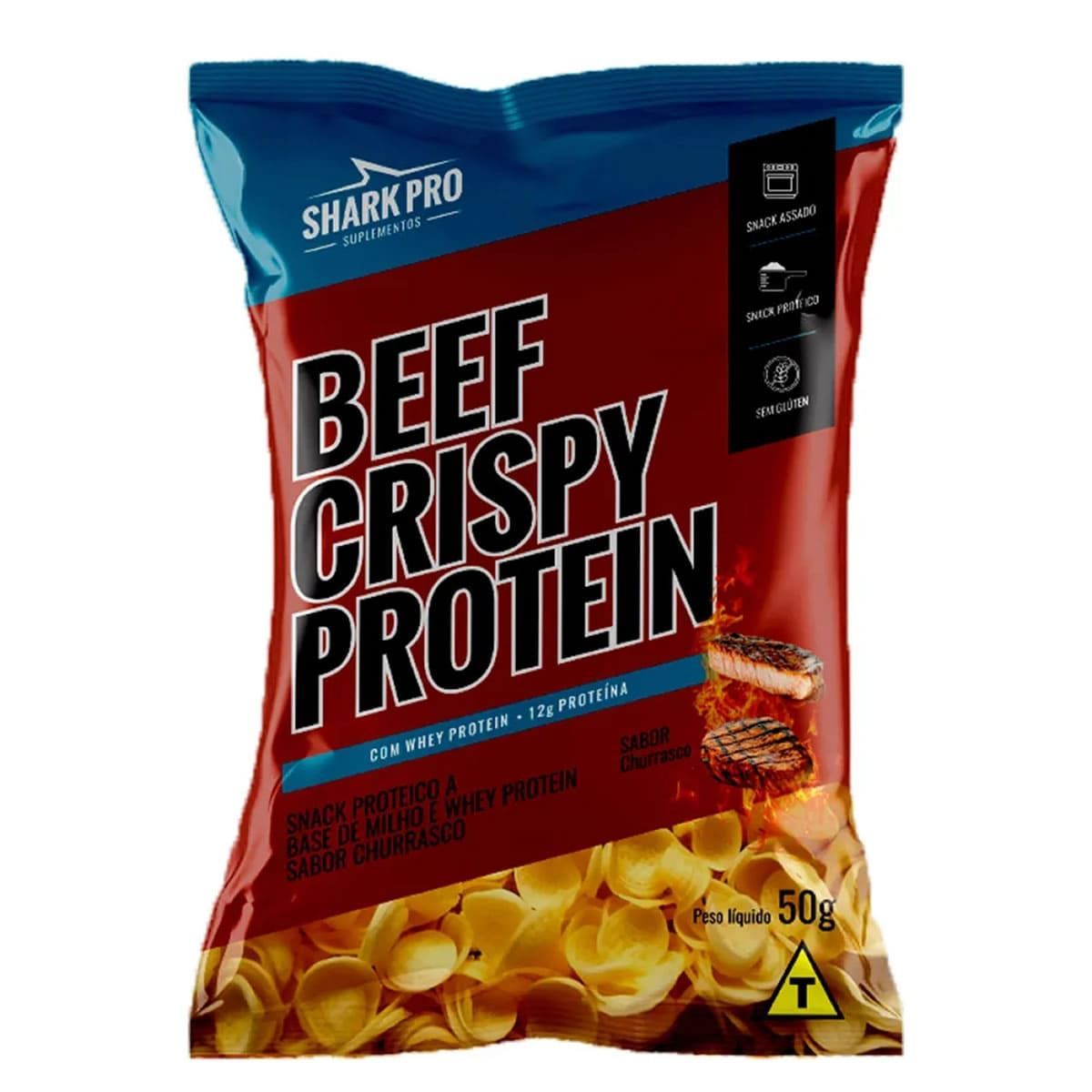 Beef Crispy Protein - 50g Churrasco - Shark Pro*** Data Venc. 23/07/2025