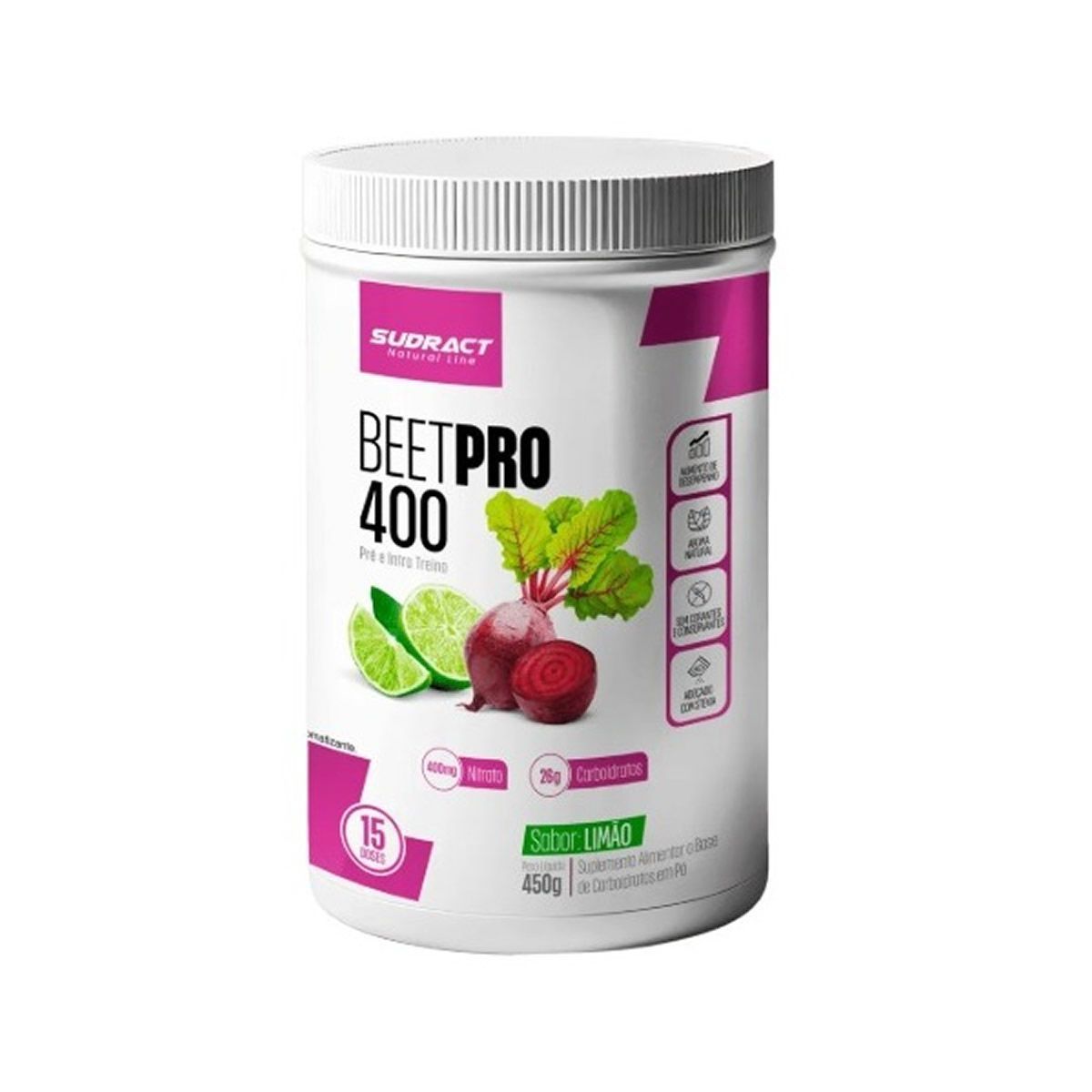Beet Pro 400 - 450g Lim�o - Sudract Nutrition