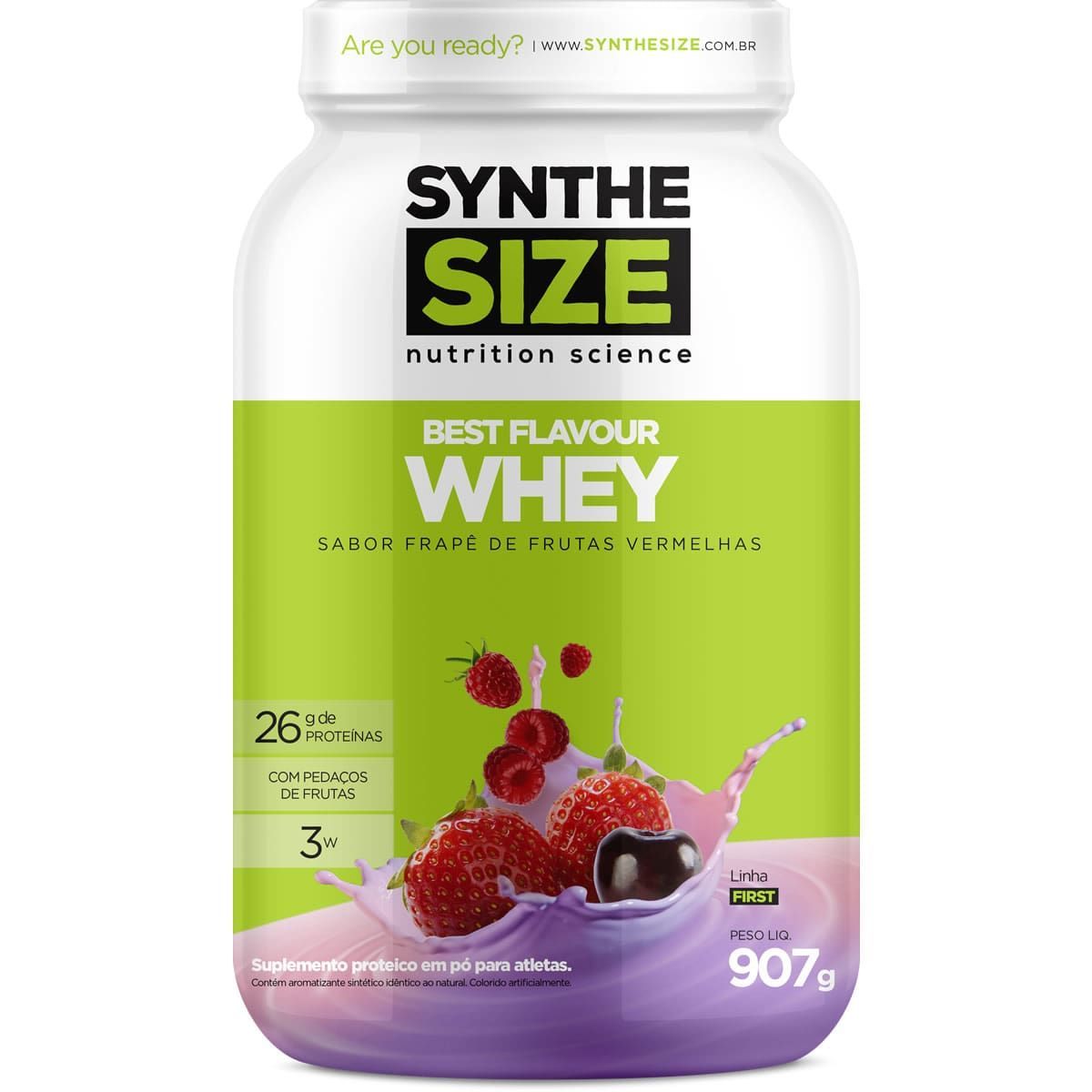 Best Flavour Whey - 907g Frutas Vermelhas - Synthesize