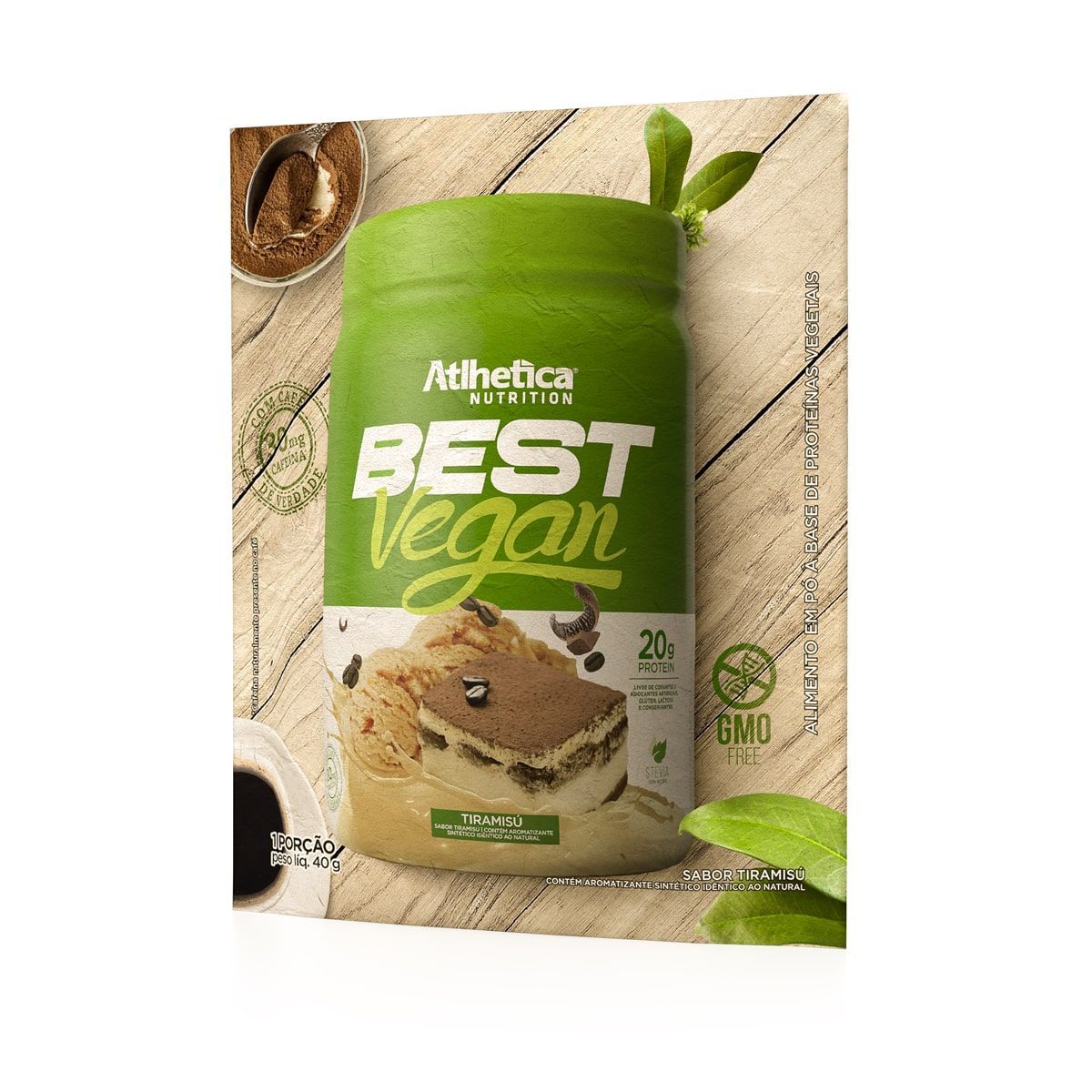 Best Vegan - 1 Sach� 40g Tiramis� - Atlhetica Nutrition
