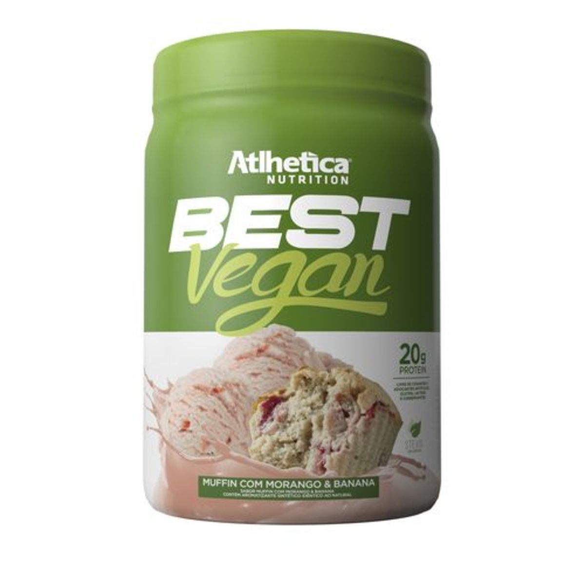 Best Vegan - 500g Muffin com Morango & Banana - Atlhetica Nutrition