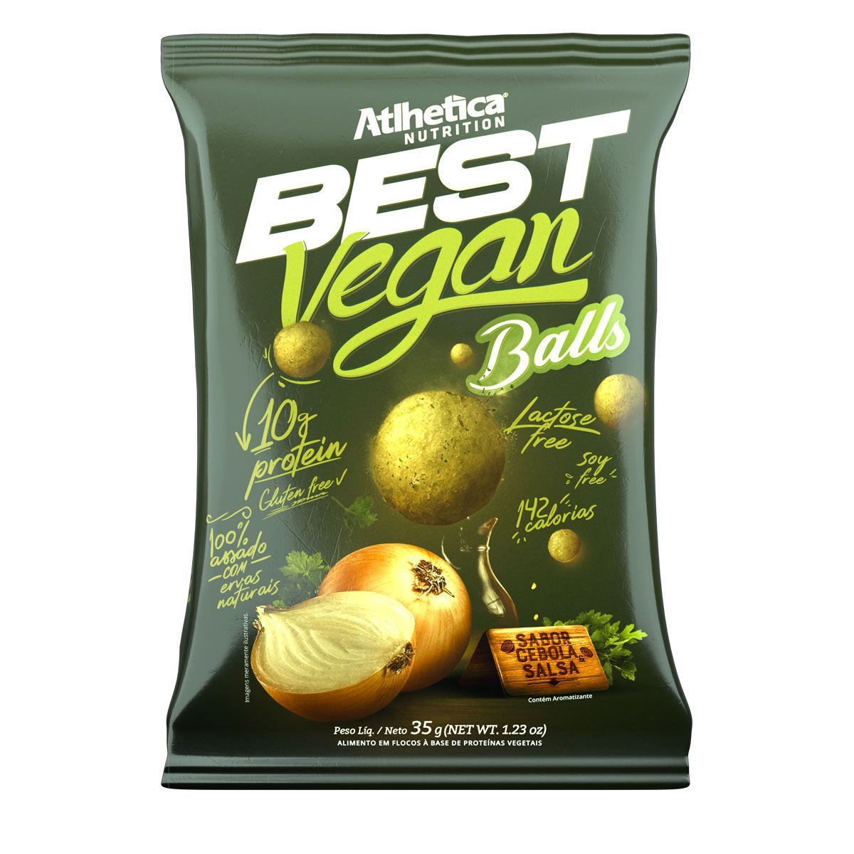 Best Vegan Balls - 35g Cebola e Salsa - Atlhetica Nutrition*** Data Venc. 8/3/23