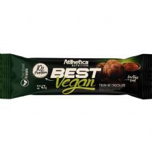 Best Vegan Bar - 1 Unidade de 47g Trufa de Chocolate - Atlhetica Nutrition