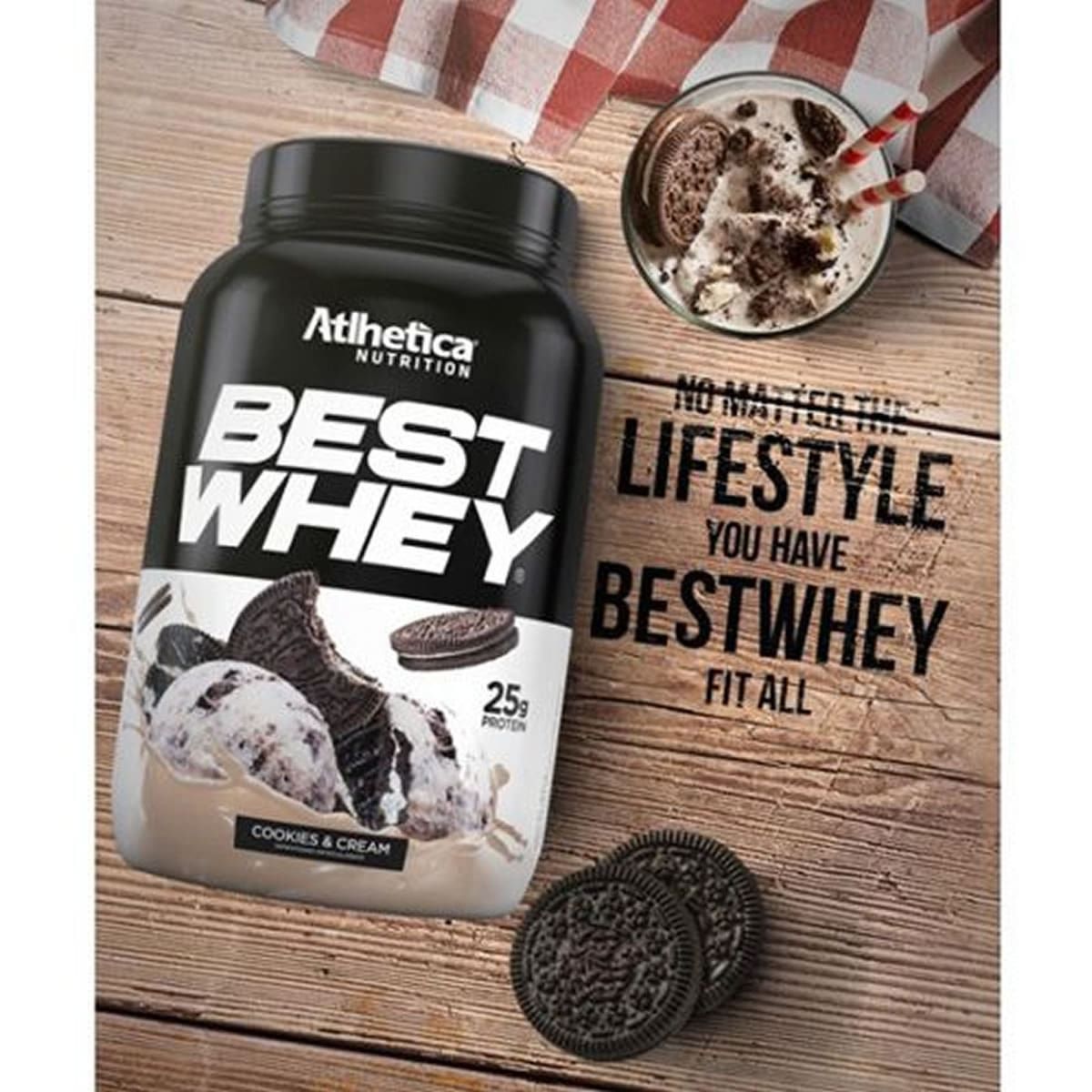 Best Whey - 1 sach� 35g Cookies & Cream - Atlhetica Nutrition
