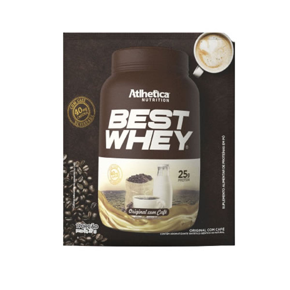 Best Whey - 1 sach� 37g Original com Caf� - Atlhetica Nutrition