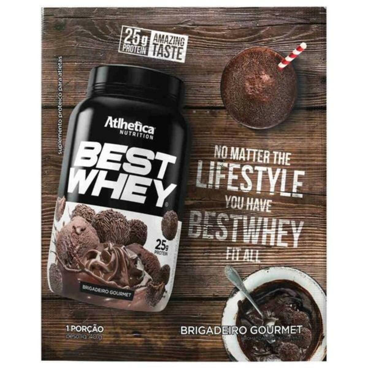 Best Whey - 1 sach� 40g Brigadeiro Gourmet - Atlhetica Nutrition