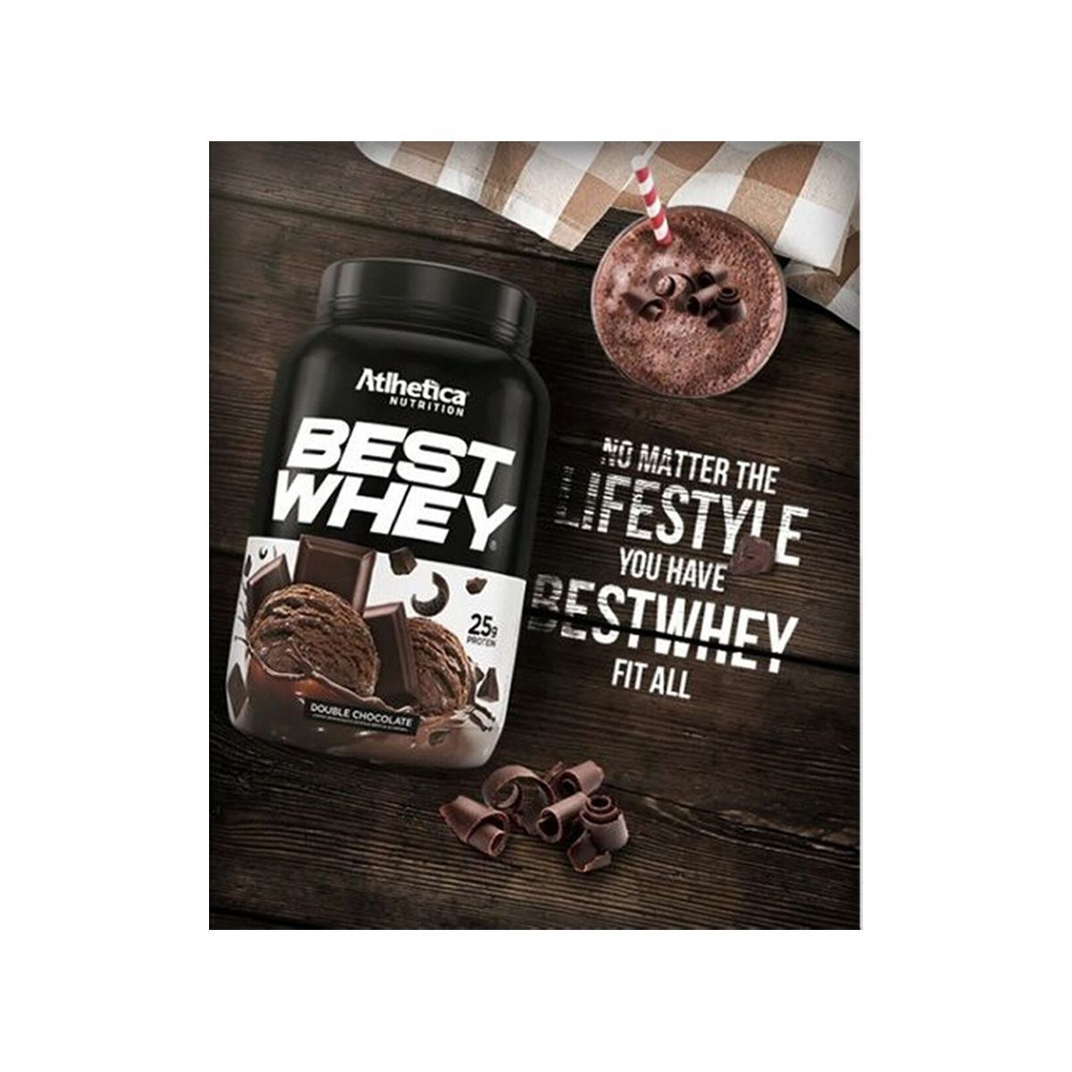 Best Whey - 1 sach� 40g Double Chocolate - Atlhetica Nutrition