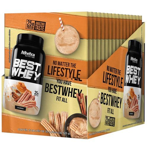 Best Whey - 15 sach�s 35g Churros - Atlhetica Nutrition