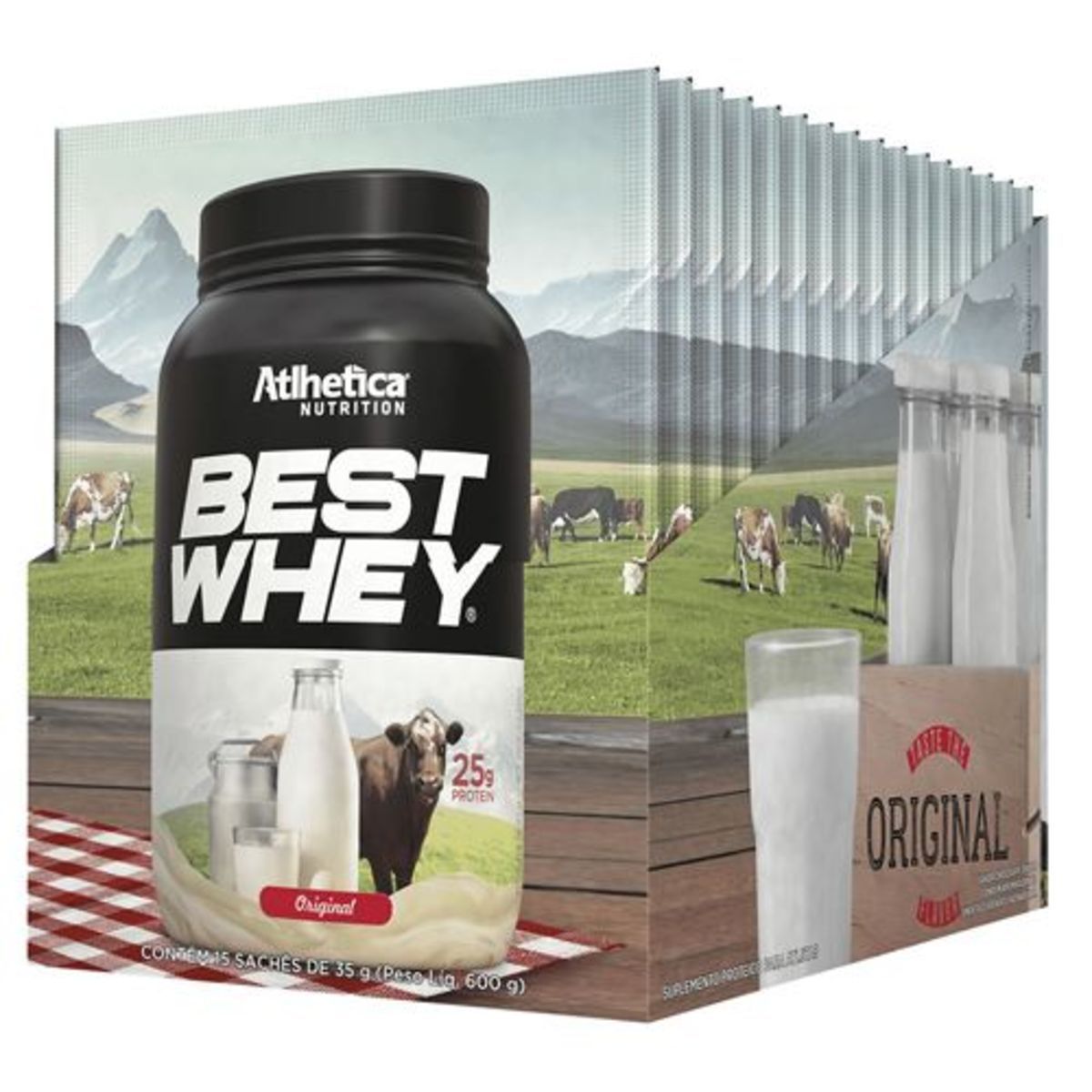 Best Whey - 15 sach�s 35g Original - Atlhetica Nutrition