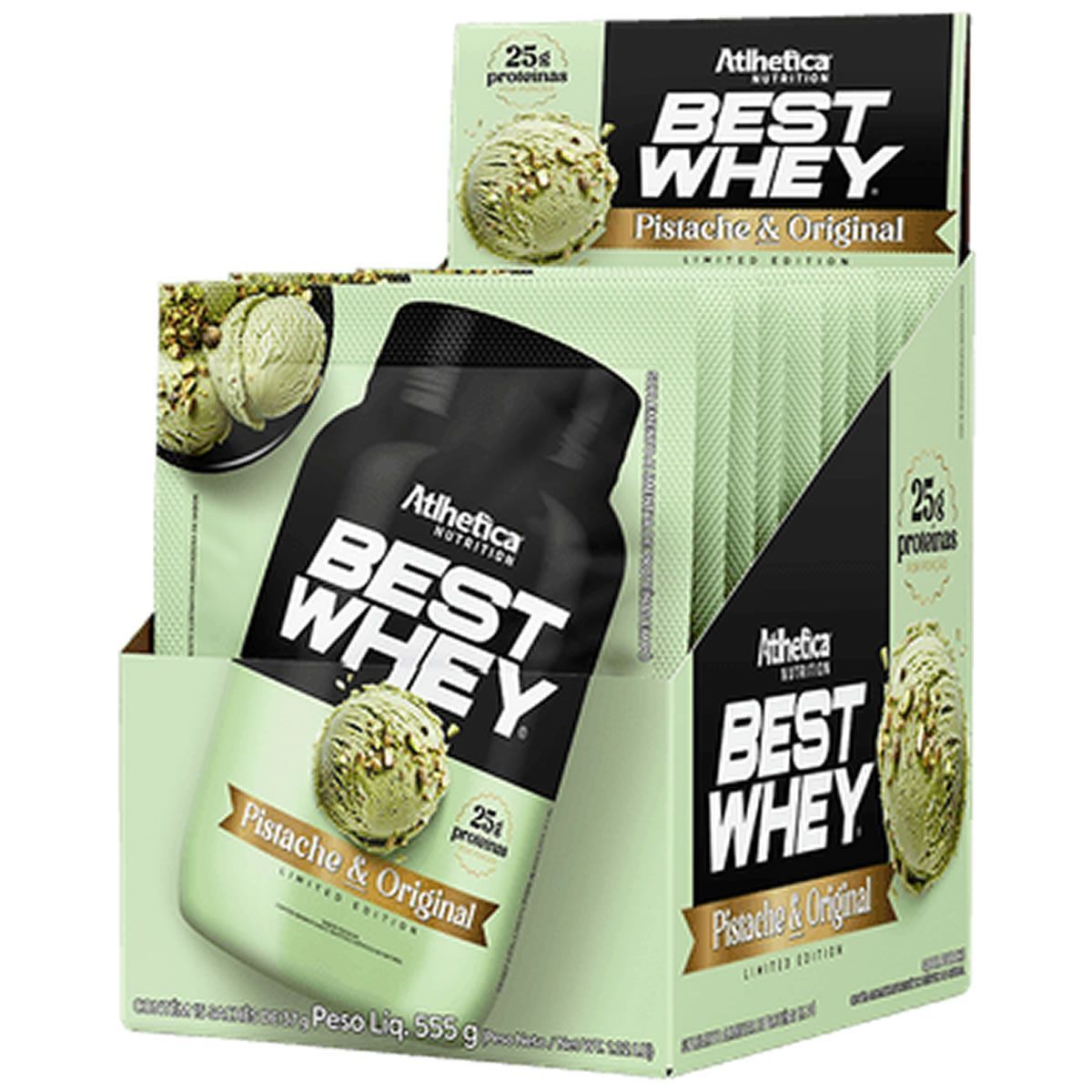 Best Whey - 15 Sach�s 37g Pistache - Atlhetica Nutrition