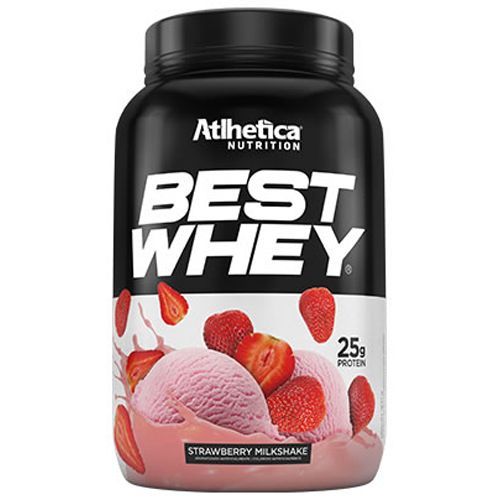 Best Whey - 900g Strawberry Milkshake - Atlhetica Nutrition **NETSHOES