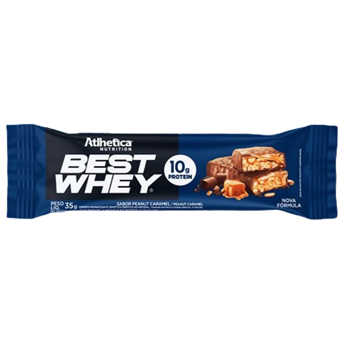 Barra Proteica Best Whey - 1 Barra 35g Peanut Caramel - Atlhetica Nutrition