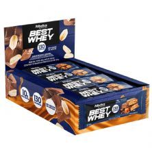 Barra Proteica Best Whey - 12 Barras 35g Peanut Caramel - Atlhetica Nutrition