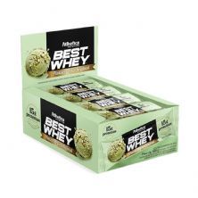 Best Whey Bar - 12 Unidades 49g Pistache & Original - Atlhetica Nutrition