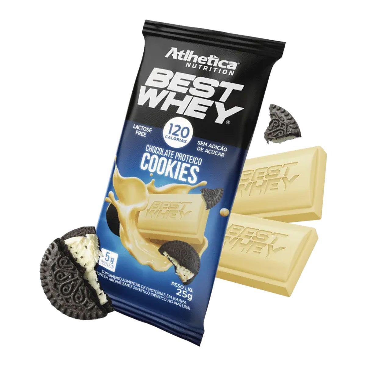 Best Whey Chocolate Proteico - 1 Unidade de 25g Cookies - Atlhetica Nutrition
