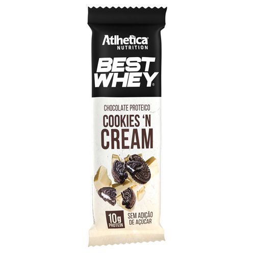 Best Whey Chocolate Proteico - 1 Unidade de 50g Chocolate Branco com Gotas de Cookies - Atlhetica Nutrition*** Data Venc. 16/10/2019
