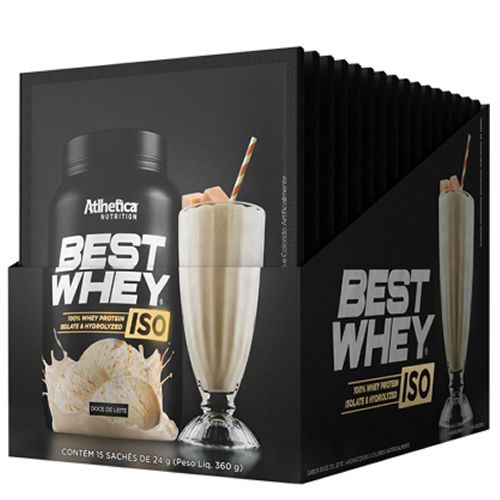 Best Whey Iso - 15 Sach�s 24g Doce de Leite - Atlhetica Nutrition