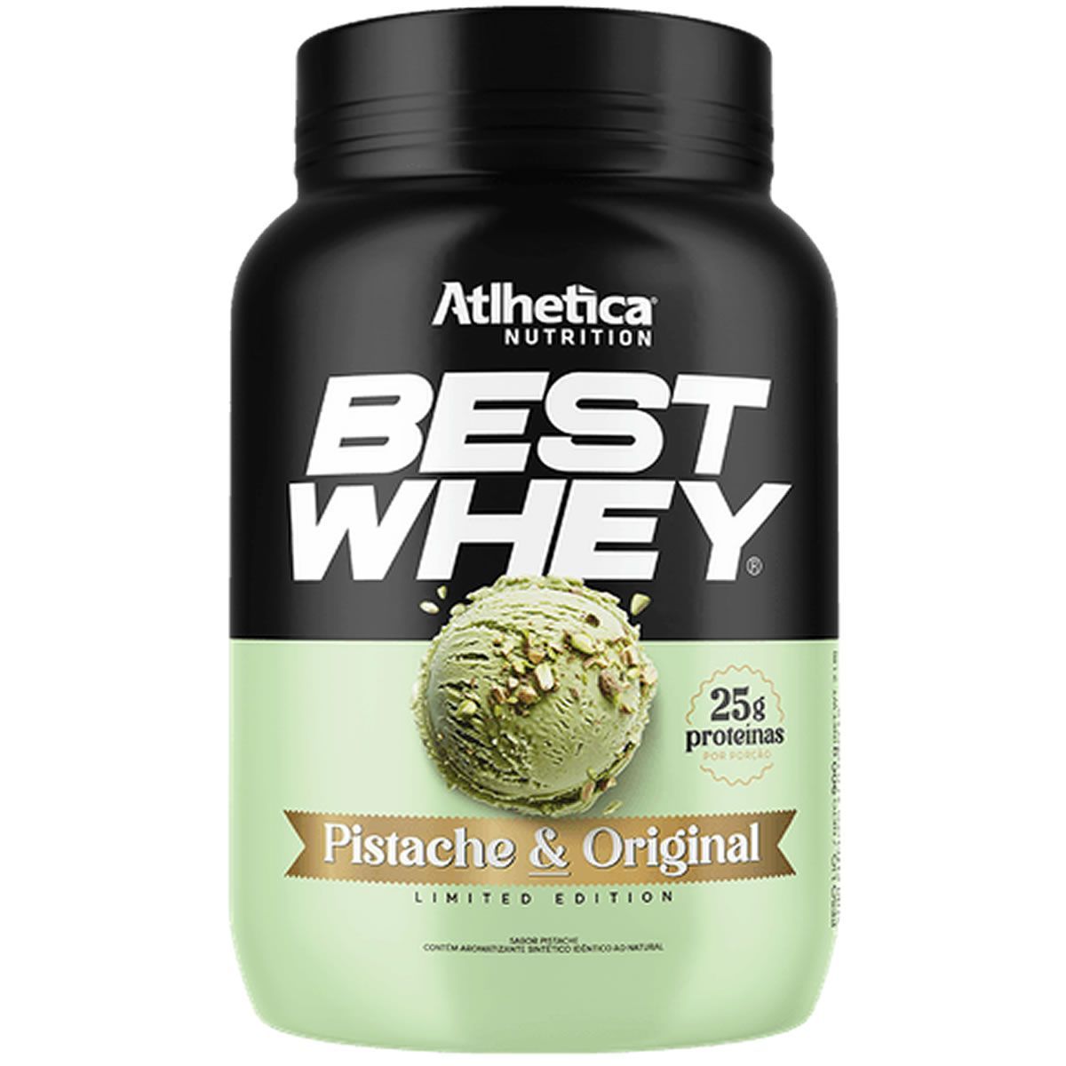 Best Whey - Pote 900g Pistache - Atlhetica Nutrition