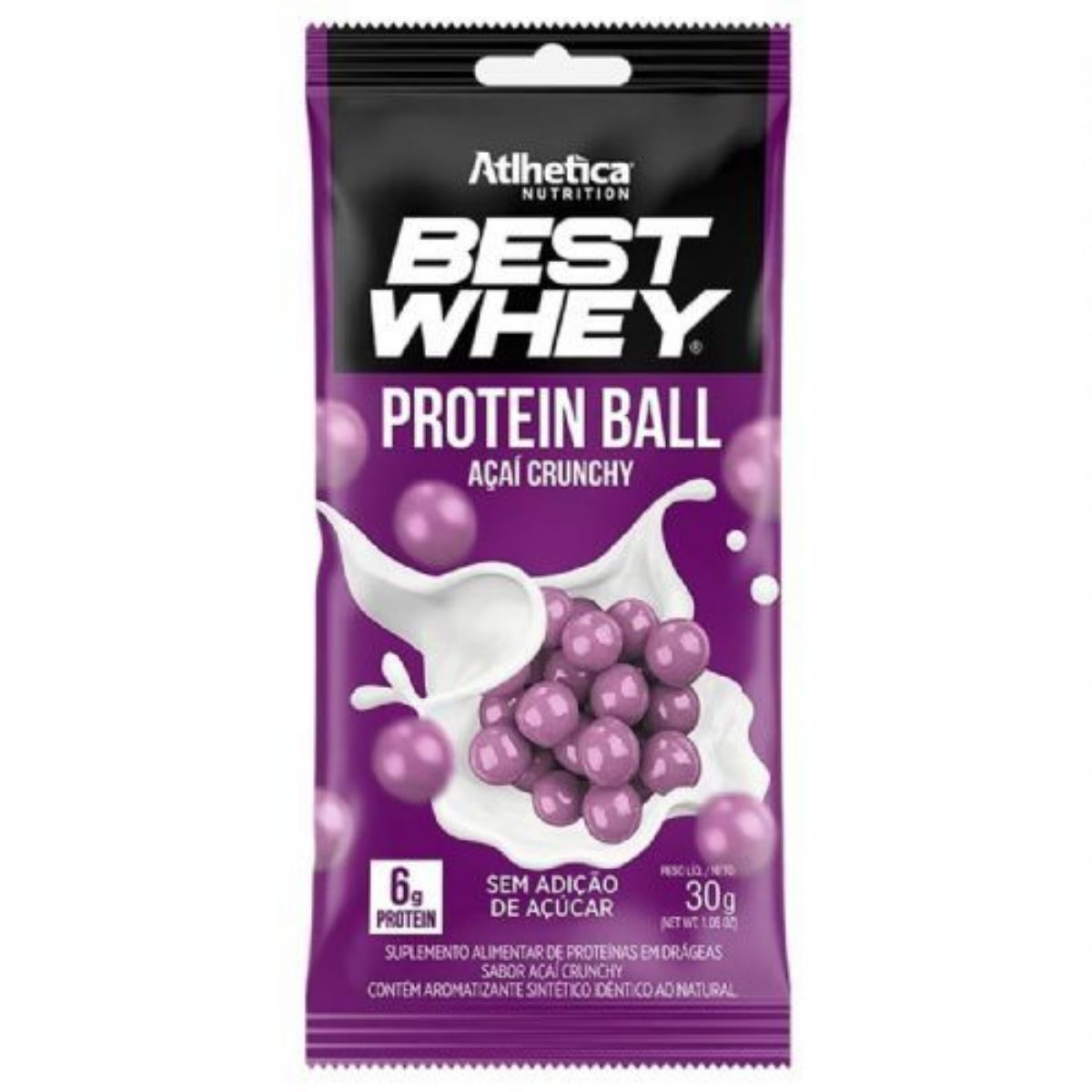 Best Whey Protein Ball - 1 Unidades A�a� Crunchy - Atlhetica Nutrition*** Data Venc. 30/01/2025