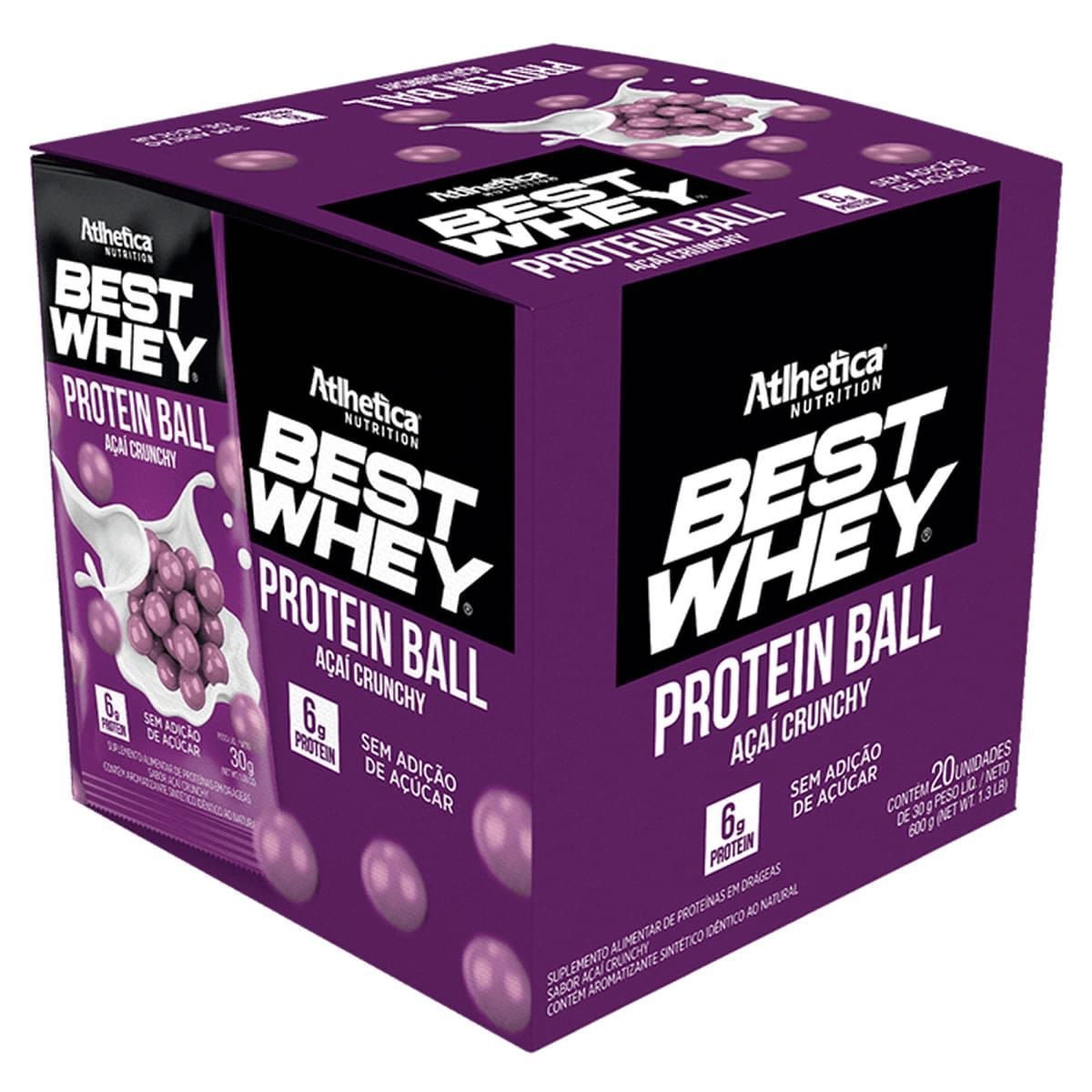 Best Whey Protein Ball - 20 Unidades A�a� Crunchy - Atlhetica Nutrition