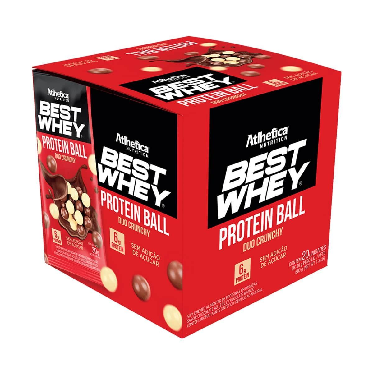 Best Whey Protein Ball - 20 Unidades Duo Crunchy - Atlhetica Nutrition