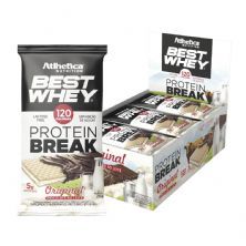 Best Whey Protein Break - 12 unidades 25g Original Chocolate ao Leite - Atlhetica Nutrition