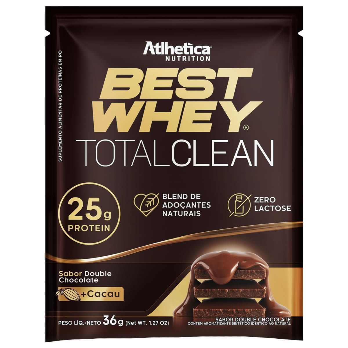 Best Whey Total Clean - 1 Sach� 35g Chocolate - Atlhetica Nutrition*** Data Venc. 30/11/2024