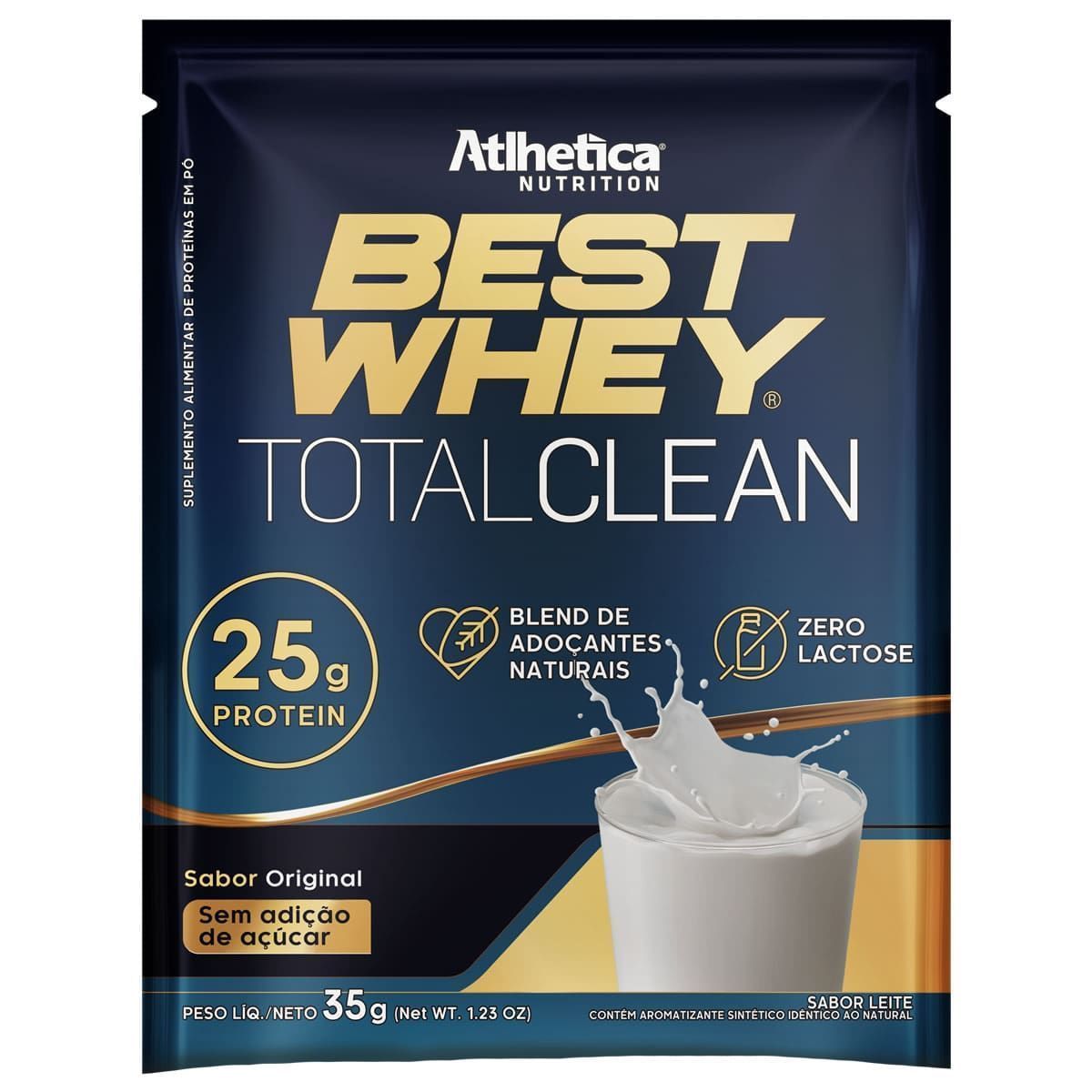 Best Whey Total Clean - 1 Sach� 35g Original - Atlhetica Nutrition*** Data Venc. 28/06/2025