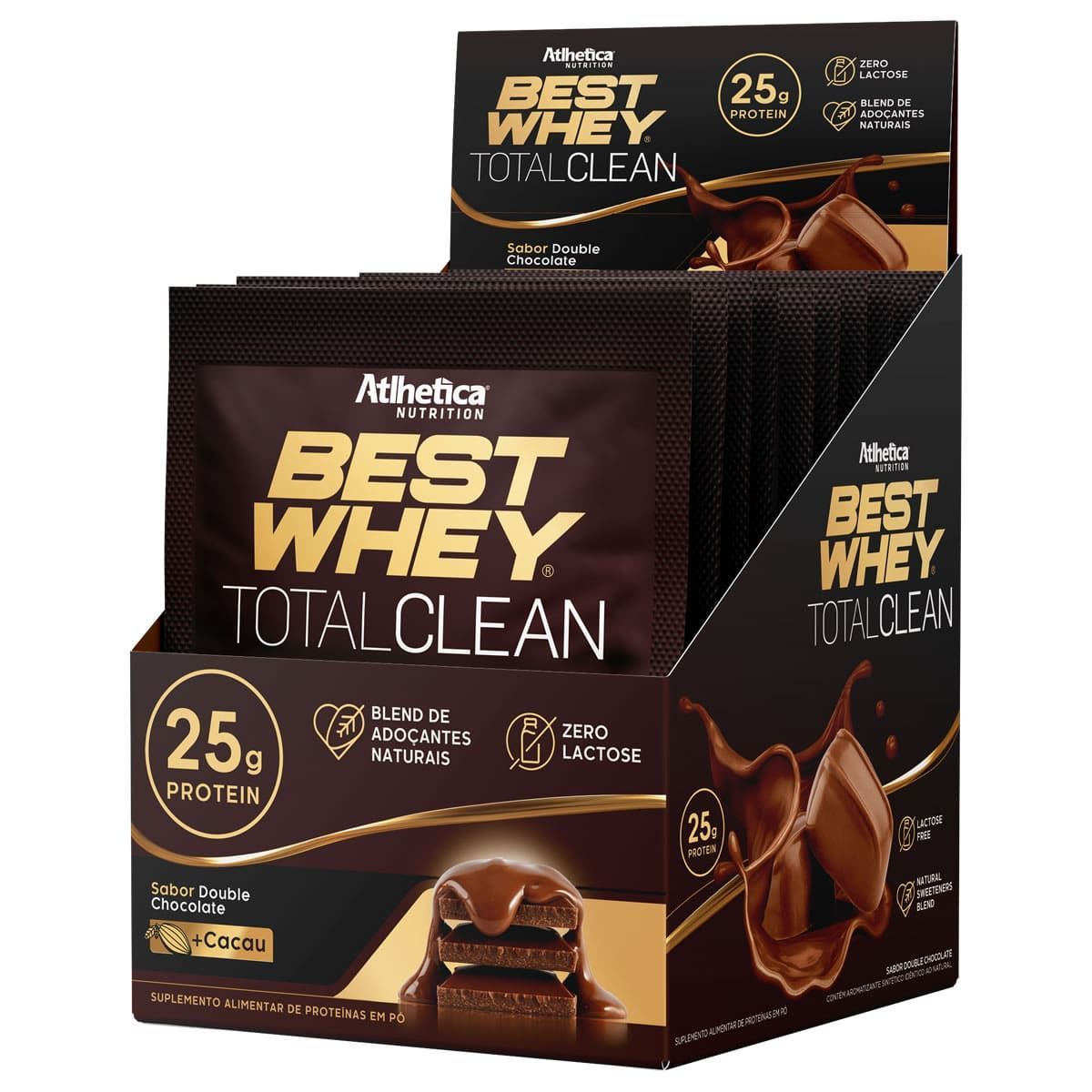 Best Whey Total Clean - 15 Sach�s 35g Chocolate - Atlhetica Nutrition*** Data Venc. 30/11/2024
