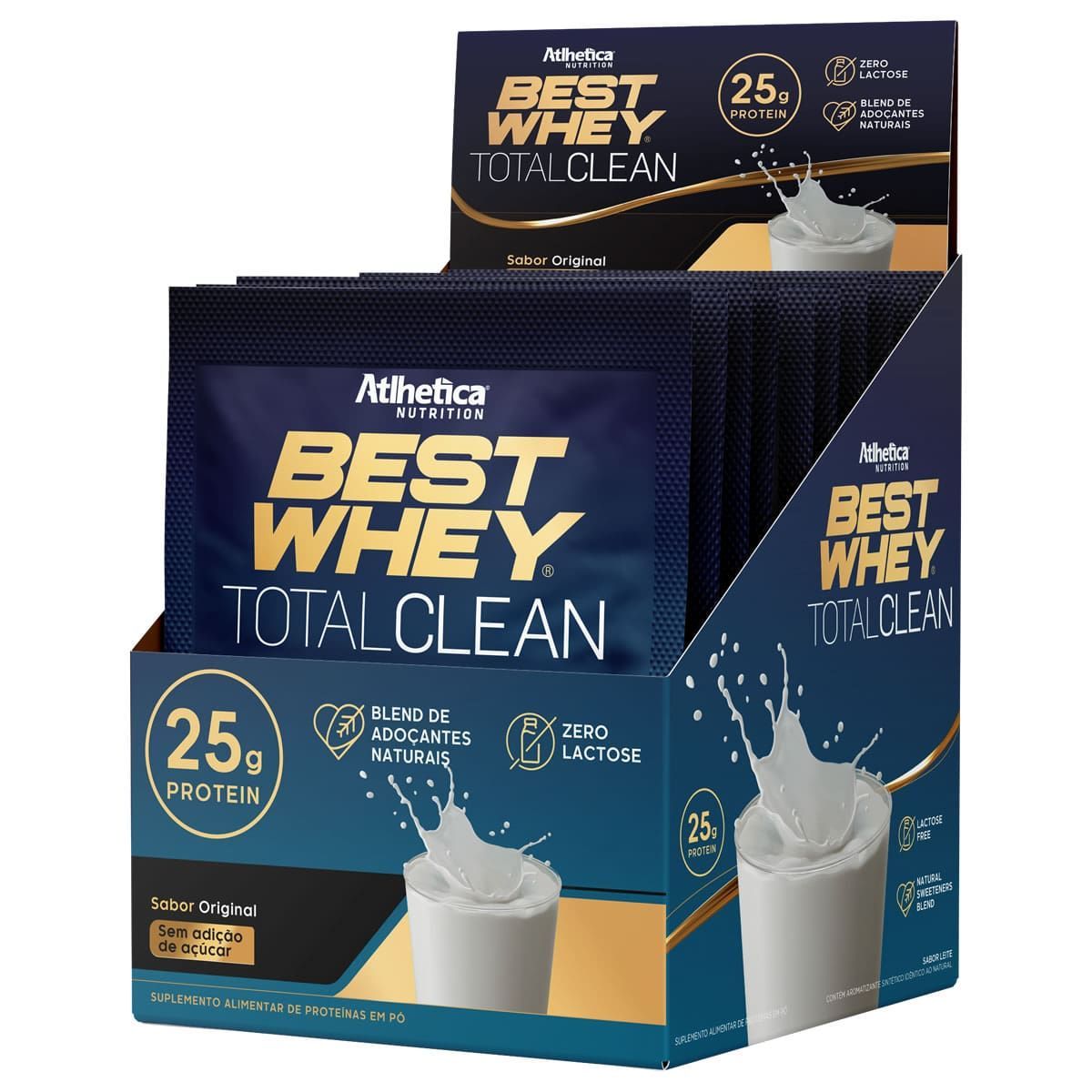 Best Whey Total Clean - 15 Sach�s 35g Original - Atlhetica Nutrition