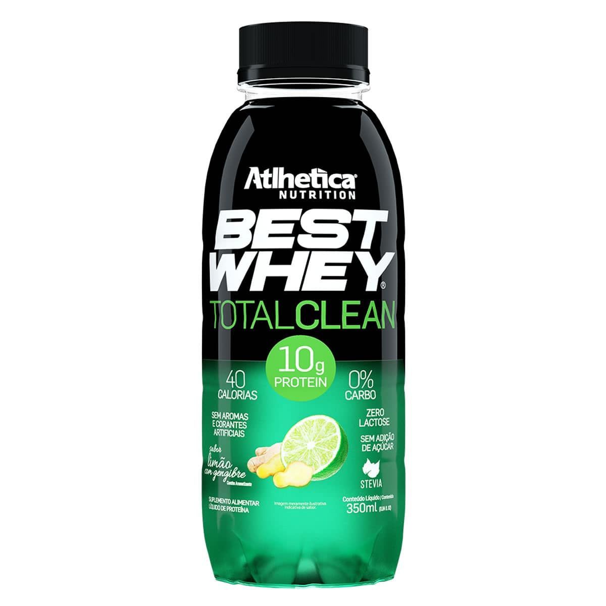 Best Whey Total Clean - 350ml  Lim�o Com Gengibre - Atlhetica Nutrition