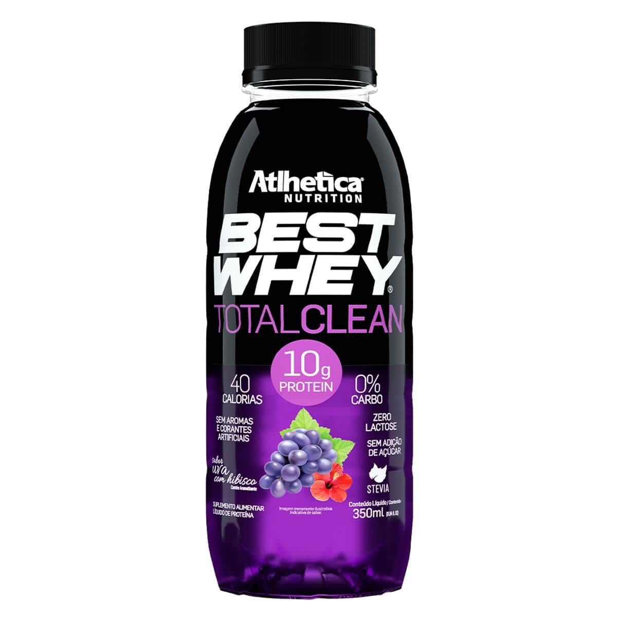 Best Whey Total Clean - 350ml  Uva Com Hibisco - Atlhetica Nutrition*** Data Venc. 10/3/23