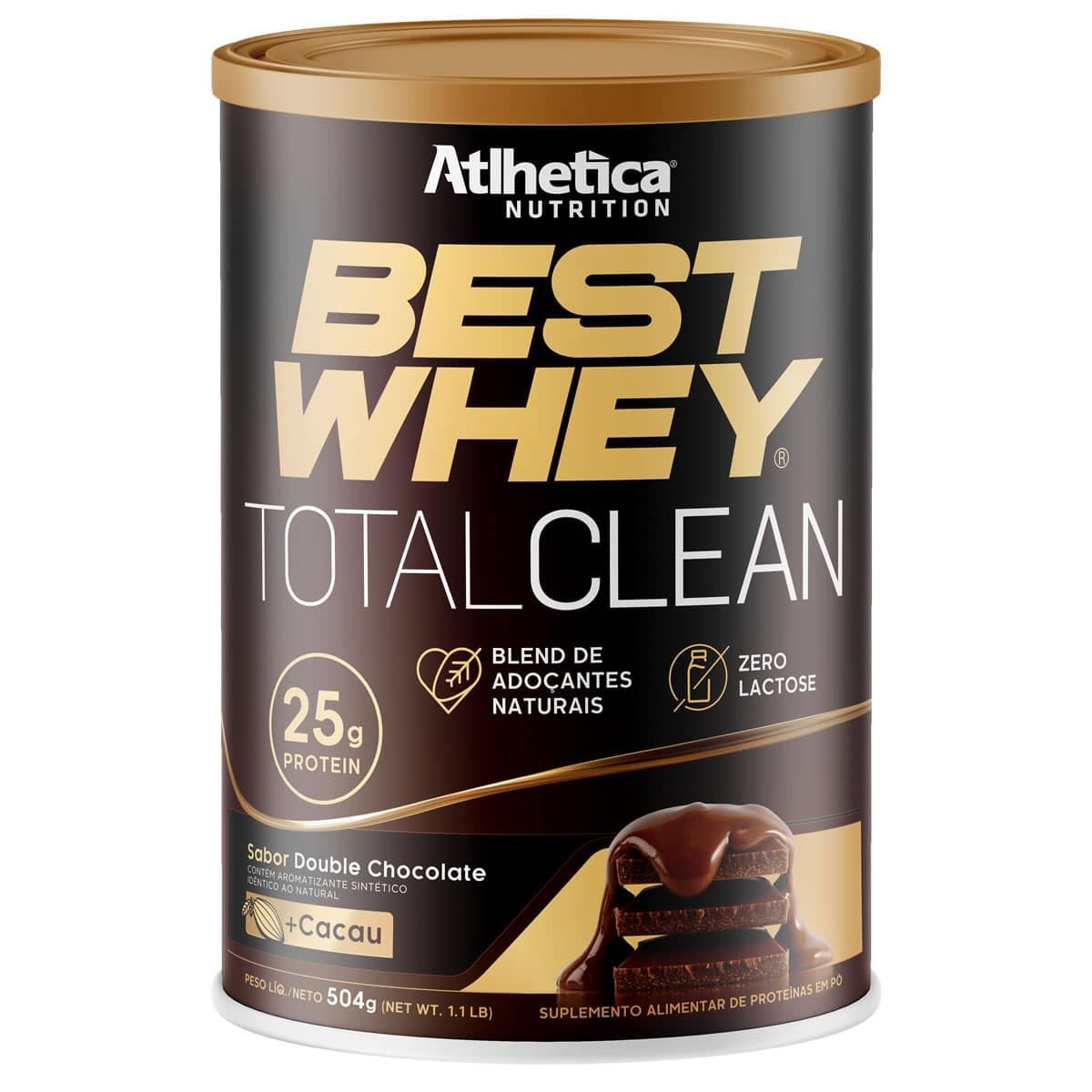 Best Whey Total Clean - 504g Chocolate - Atlhetica Nutrition